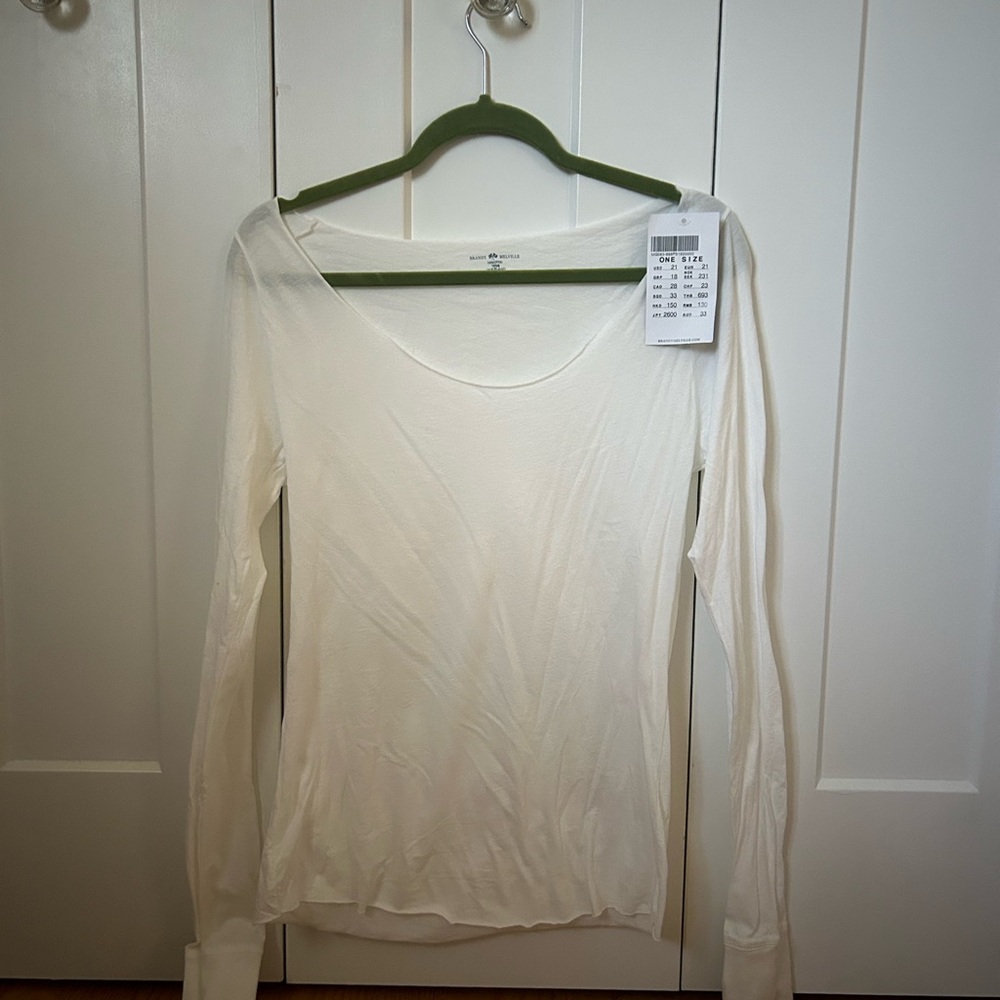 Brandy Melville white long sleeve